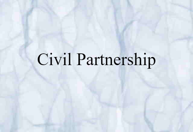 civil partnership