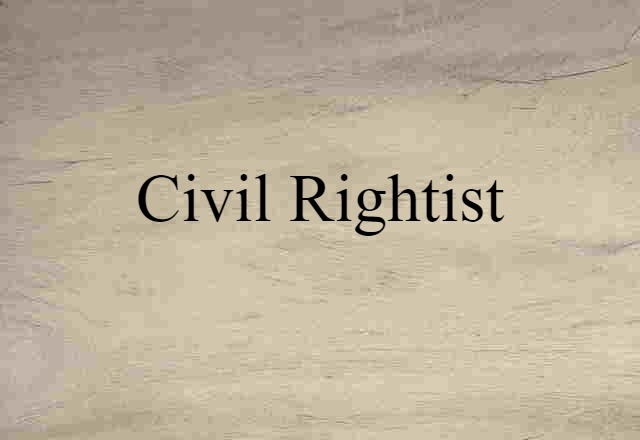 civil rightist