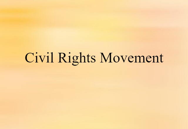 civil rights movement