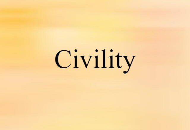 civility