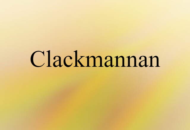 Clackmannan