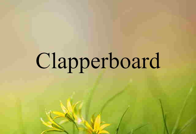 clapperboard