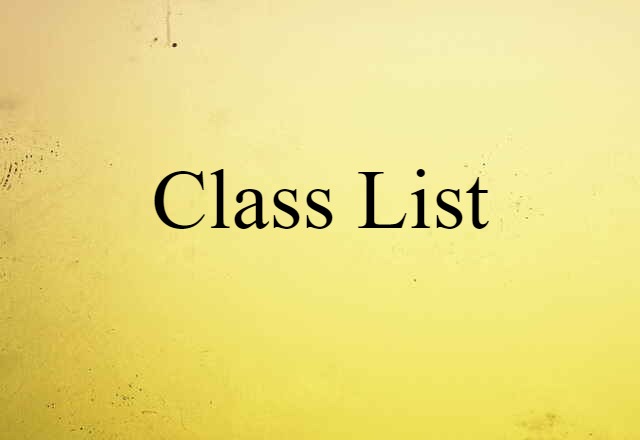 class list