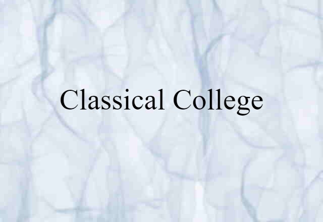 classical college