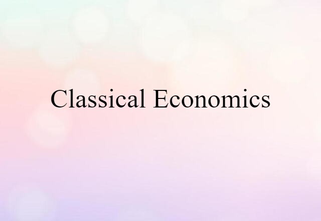 classical economics