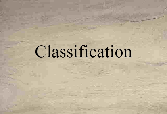 classification