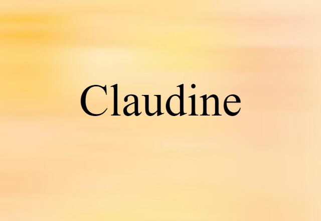 Claudine