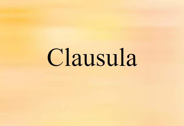 clausula