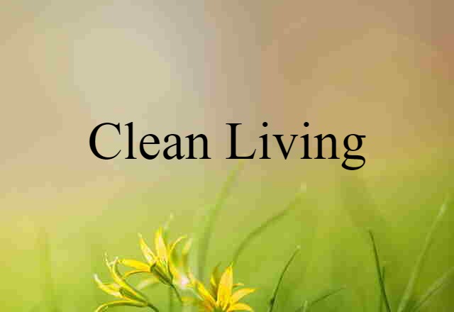 clean-living