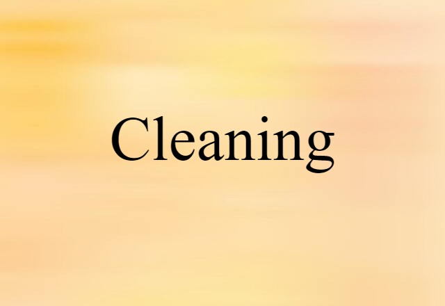 cleaning