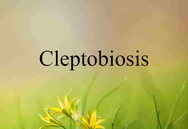 Cleptobiosis (noun) Definition, Meaning & Examples