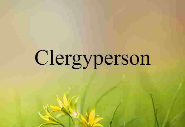 clergyperson