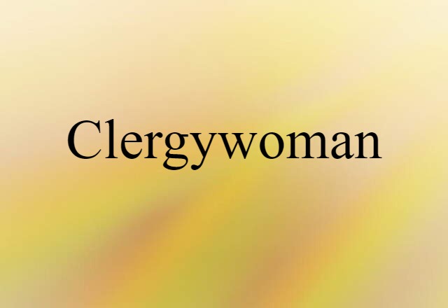 clergywoman