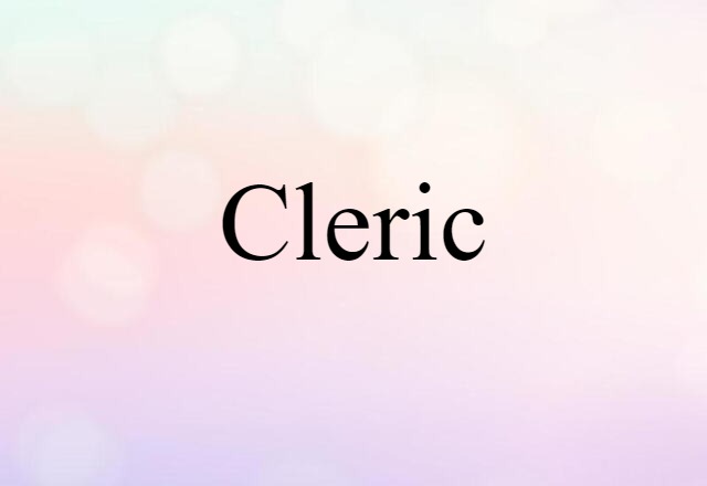 cleric