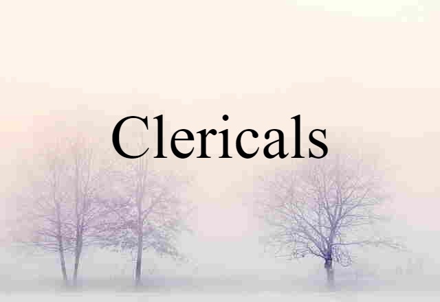 clericals