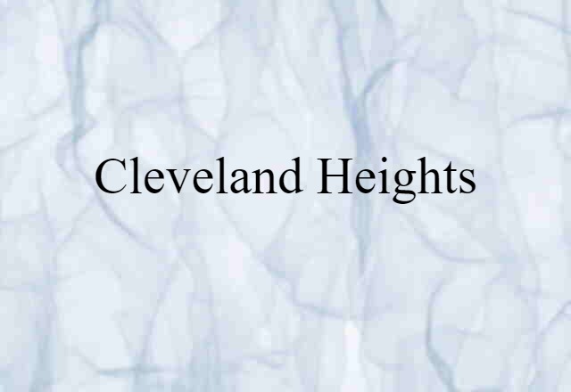 Cleveland Heights