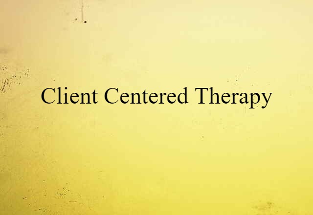 client-centered therapy