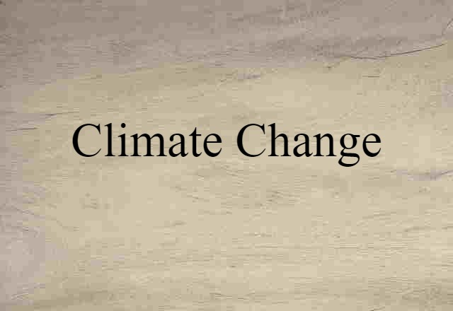 climate change