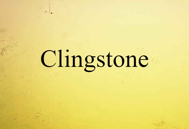 Clingstone (noun) Definition, Meaning & Examples