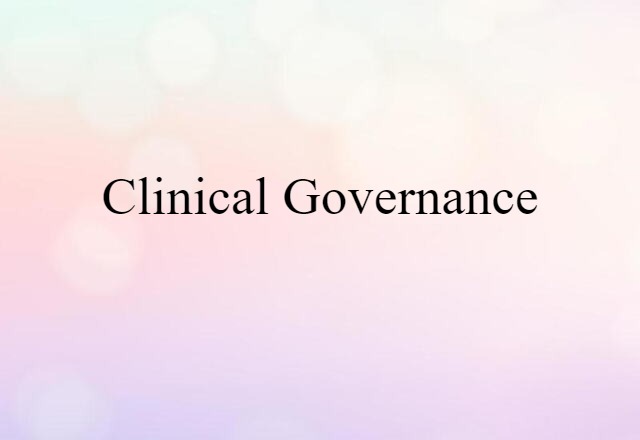 clinical governance