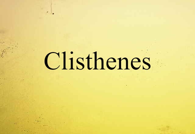 Clisthenes