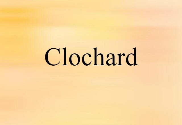 Clochard (noun) Definition, Meaning & Examples