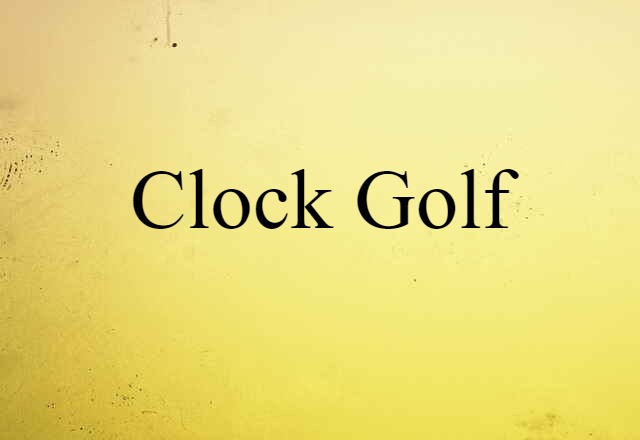 clock golf