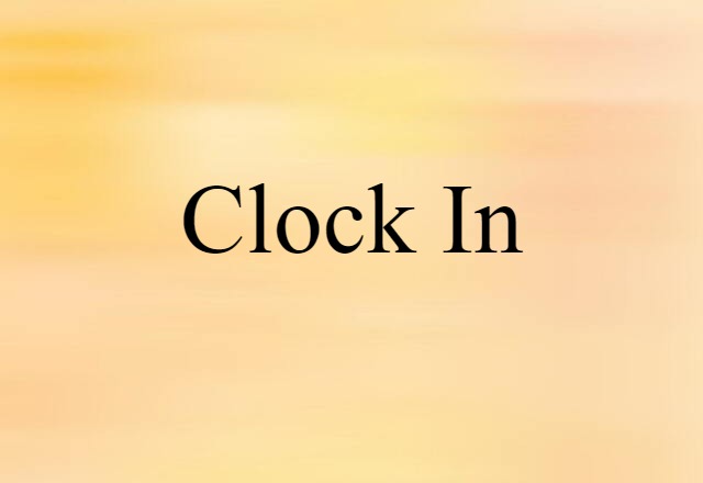 clock in