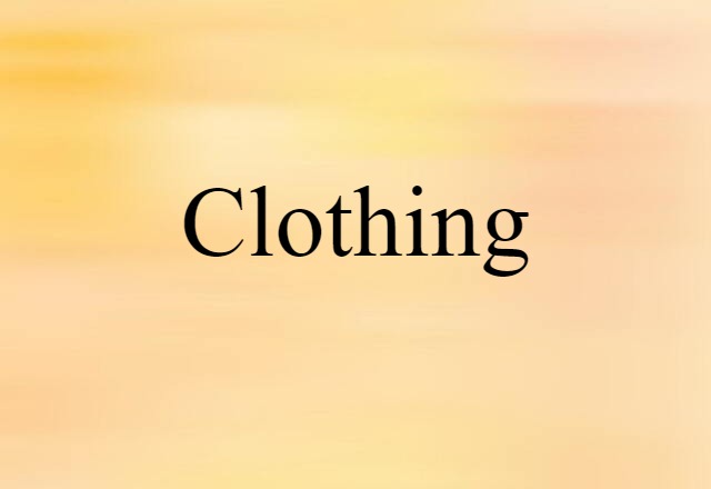 clothing