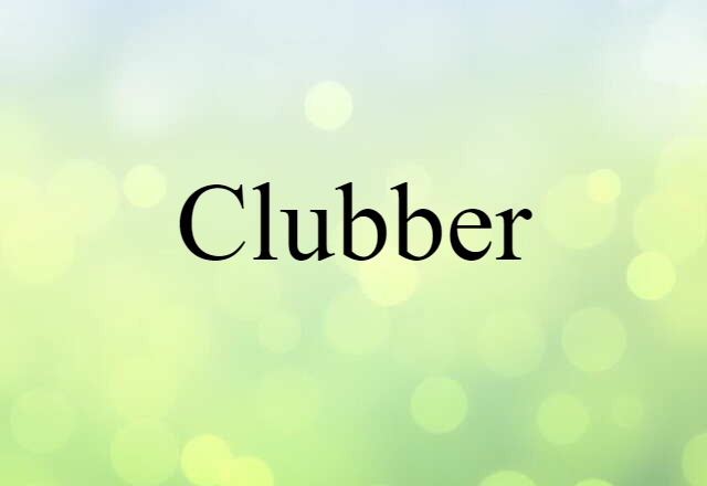 Clubber (noun) Definition, Meaning & Examples