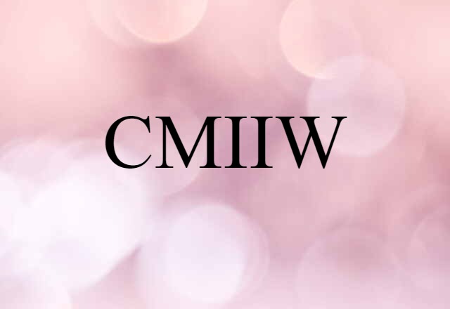 CMIIW