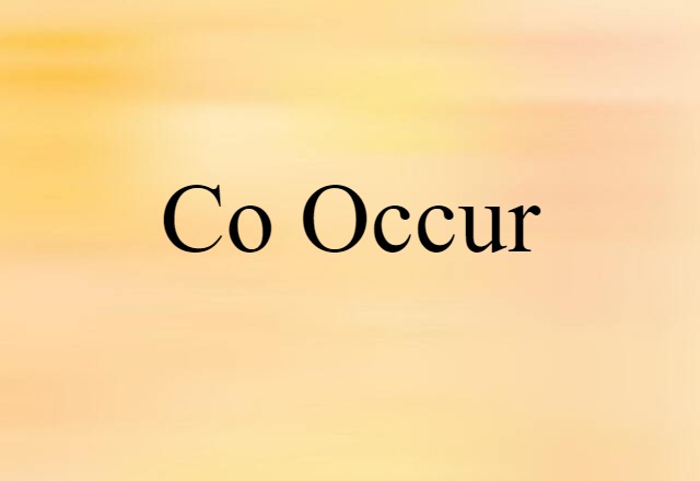 co occur