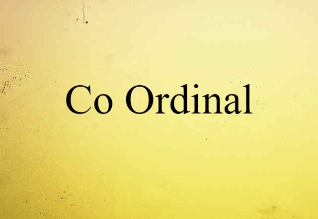 co-ordinal