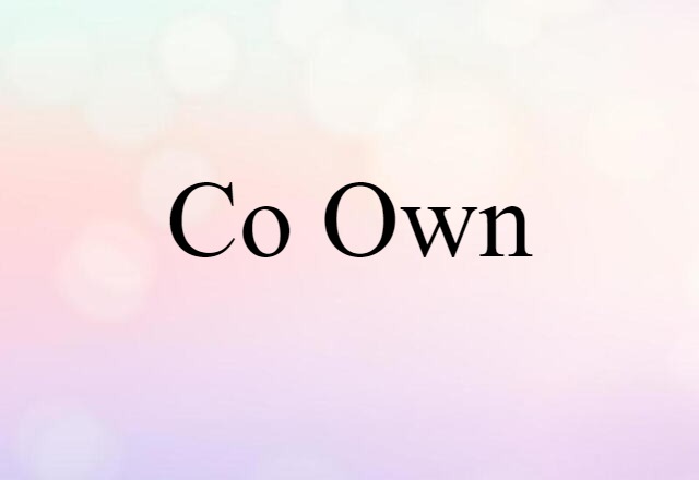 co-own