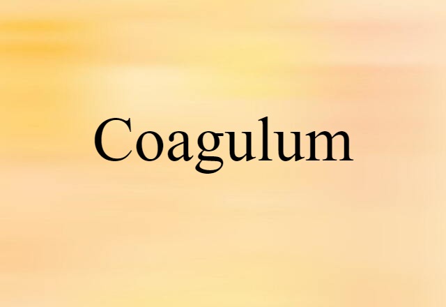 coagulum