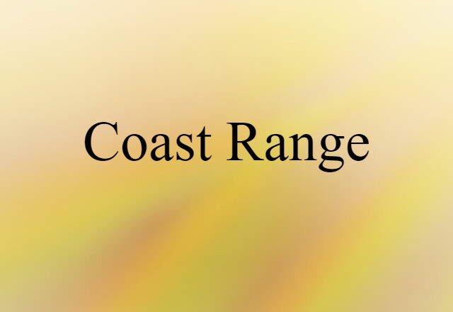 Coast Range