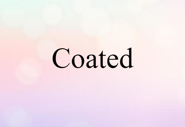 Coated (noun) Definition, Meaning & Examples