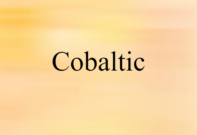 cobaltic