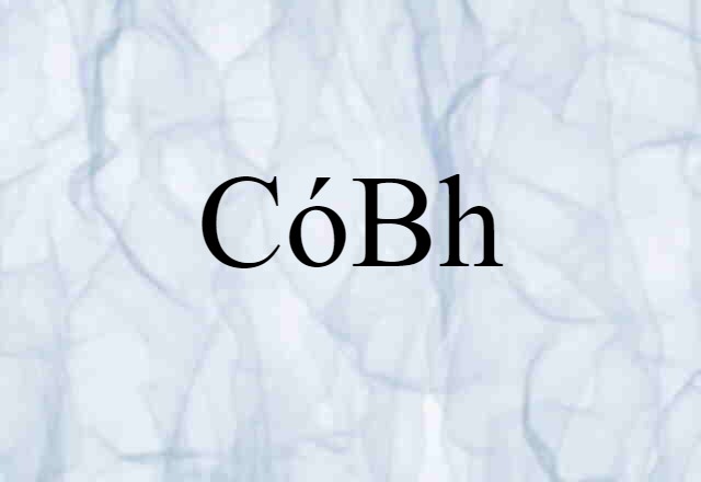 Cóbh (noun) Definition, Meaning & Examples