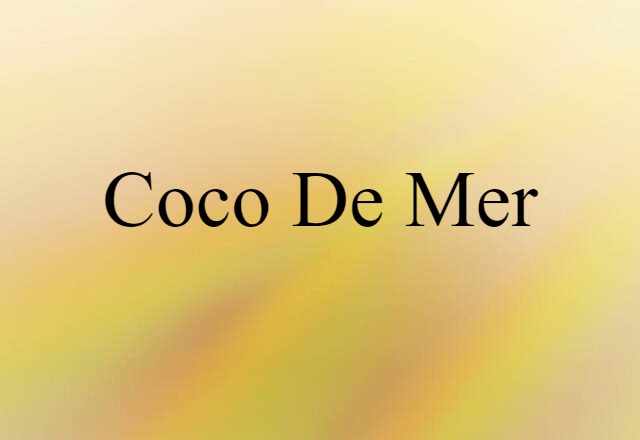 coco de mer