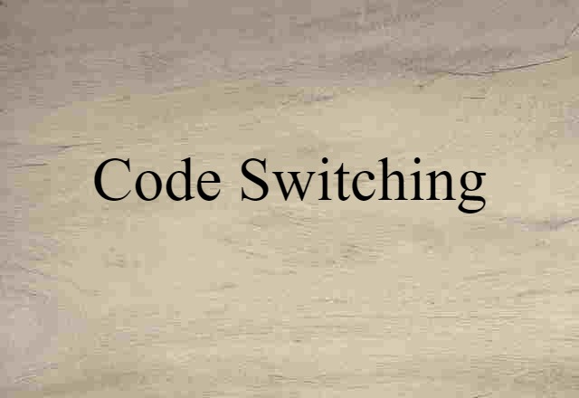 code-switching