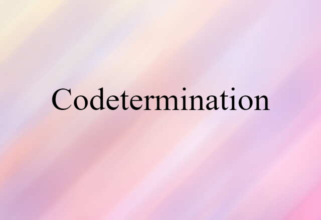 codetermination