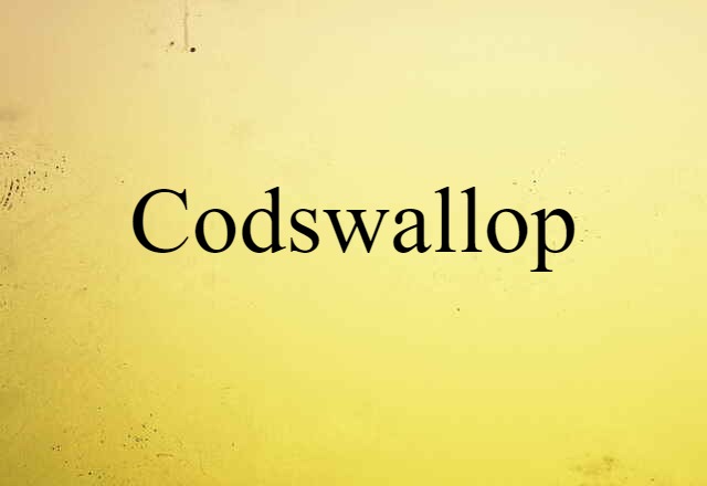 Codswallop (noun) Definition, Meaning & Examples