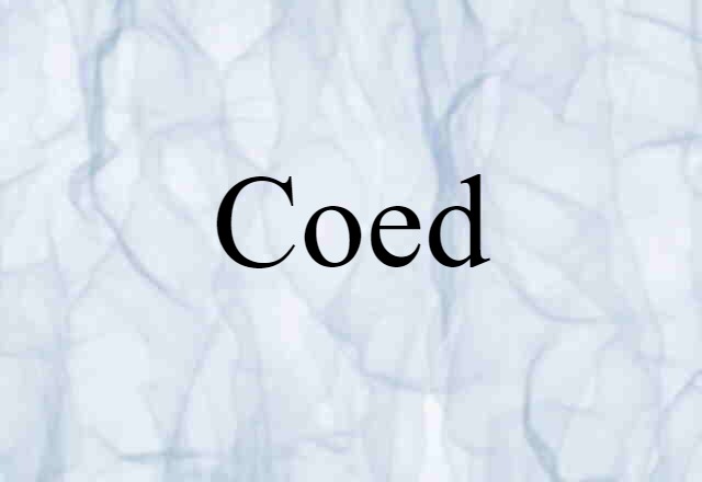 Coed (noun) Definition, Meaning & Examples