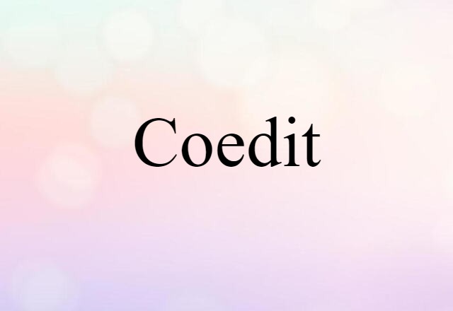 coedit