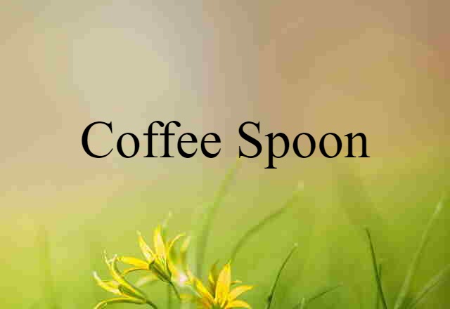 coffee spoon