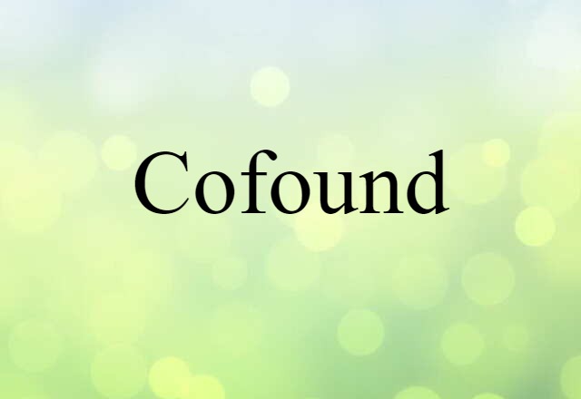 Cofound (noun) Definition, Meaning & Examples