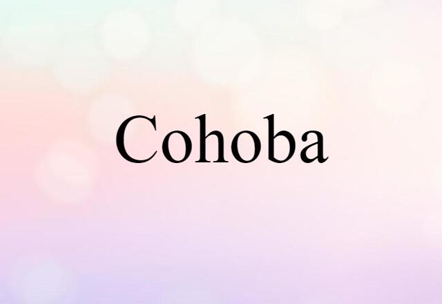 cohoba