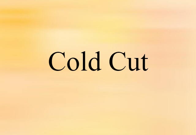 cold cut