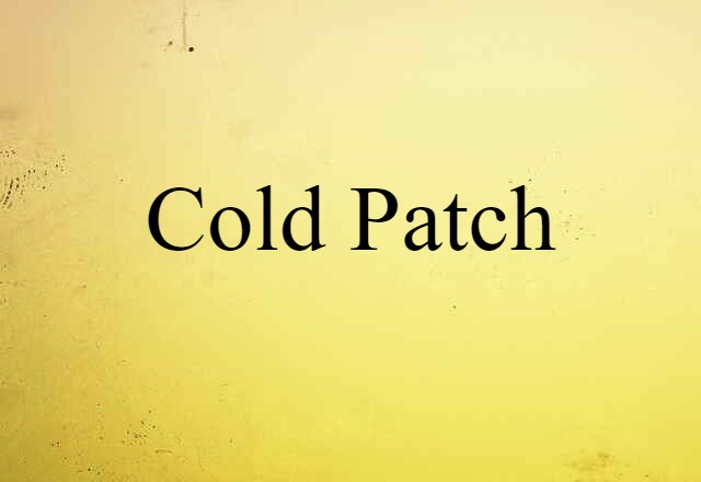 cold patch